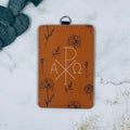 Chi Rho Alpha Omega- Catholic ID Badge Holder