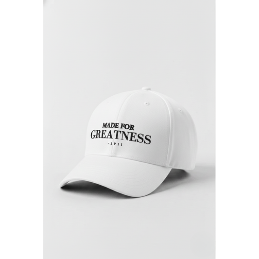 PREORDER: Made For Greatness Minimal Hat White
