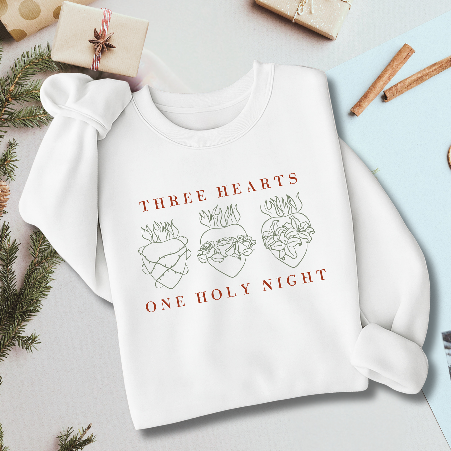 Holy Hearts Holy Night Crew Sweatshirt