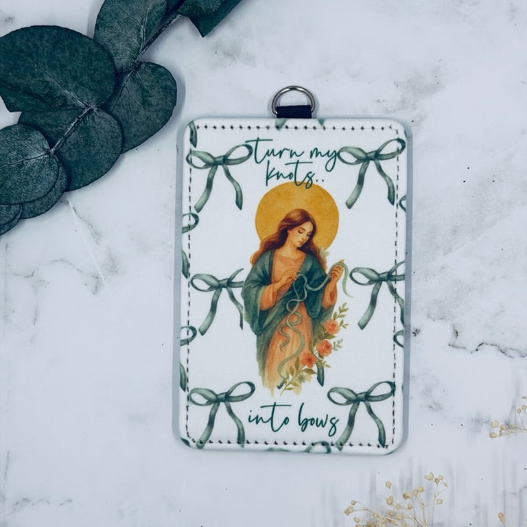 Undoer of Knots - Catholic ID Badge Holder