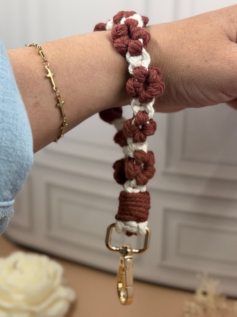Macrame Decade Rosary Wristlet