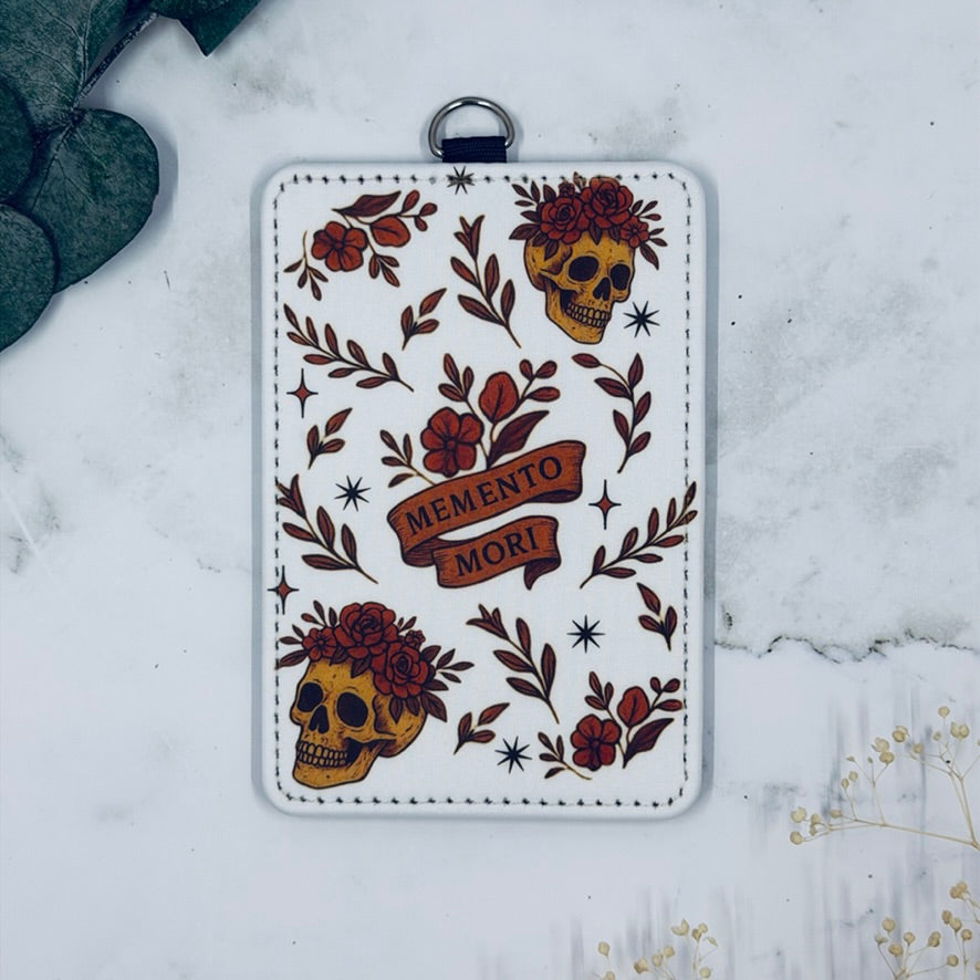 Memento Mori- Catholic ID Badge Holder