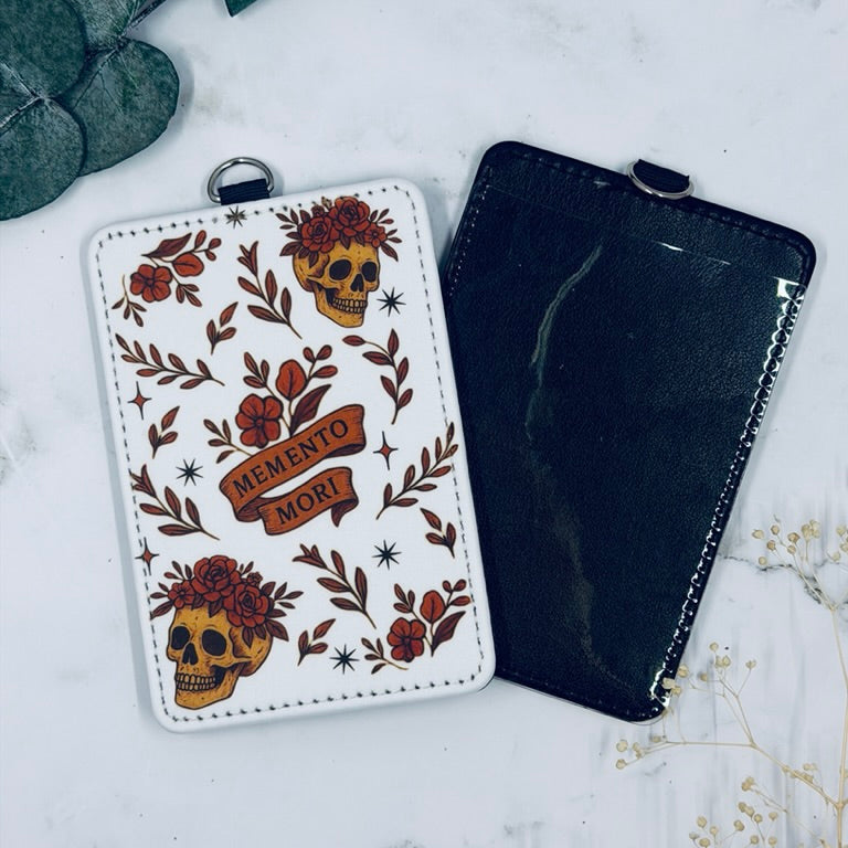 Memento Mori- Catholic ID Badge Holder