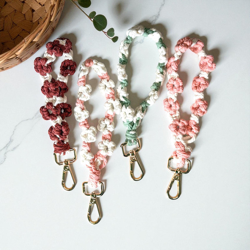 Catholic Rosary macrame decade rosary wristlet Catholic gift
