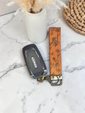Chi Rho Alpha Omega Catholic Wristlet Keychain for Women Faith Keychain Lanyard Catholic Gift for Mom Teacher Handmade Canvas Key Religious